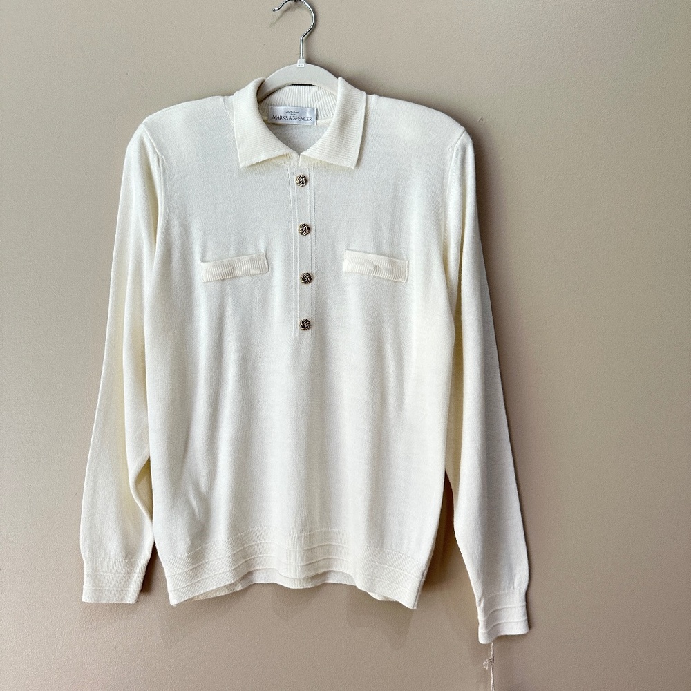 VINTAGE Mark's & Spencer Lambswool Sweater by St. Michael